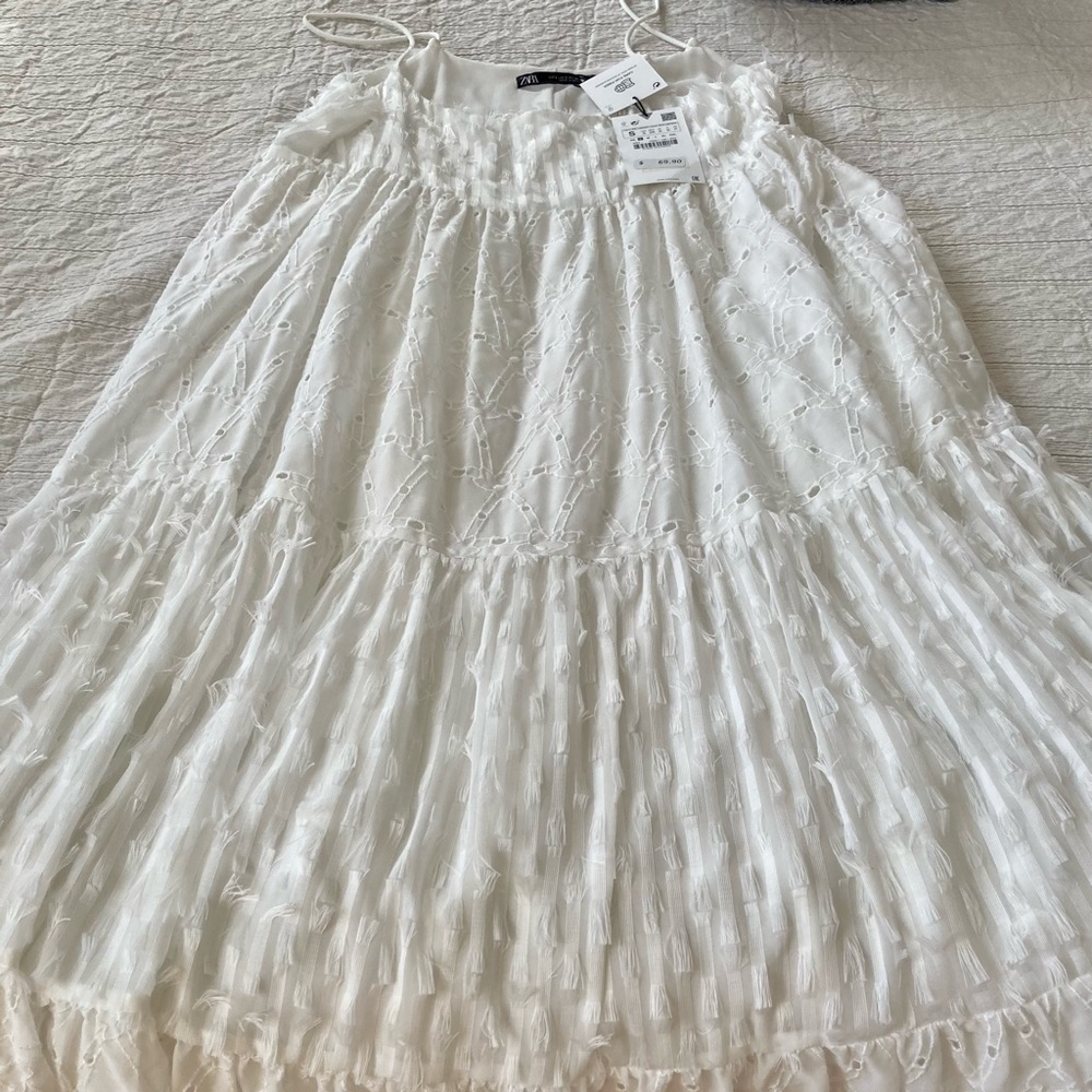 Zara textured long dress
